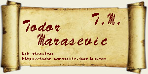 Todor Marašević vizit kartica